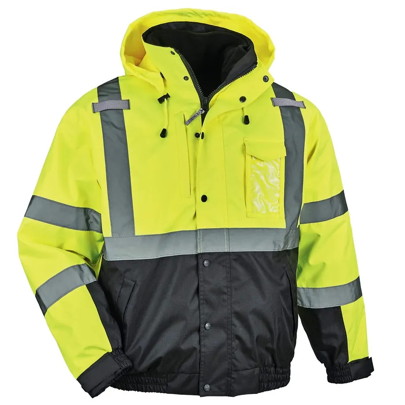Glowear 25595 Glowear 8381 Lime Type R Class 3 Hi-Vis 4-in-1 Bomber Jacket - Extra Large
