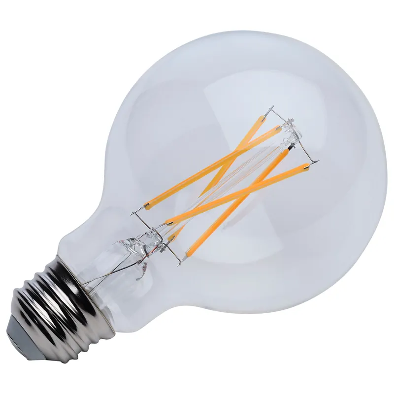 Satco-Nuvo S21235 6 Watt G25 LED Clear Medium Base 90 CRI 3000K 120 Volt