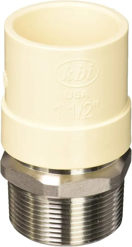 King Brothers Industries TMS-1500 Lead Free Stainless Steel Transition Adapter 1-1/2-Inch