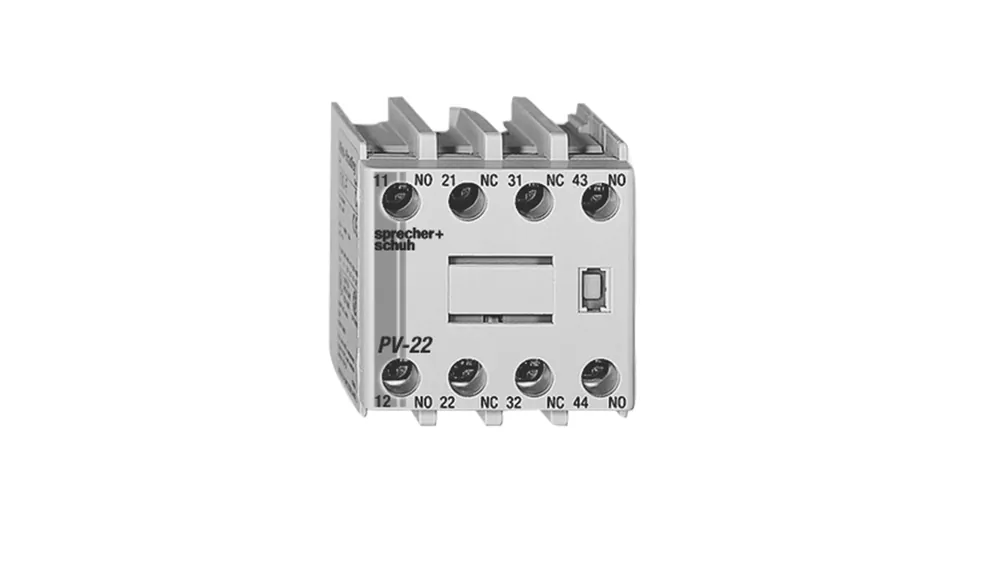 Sprecher & Schuh CS7-PV-31 Auxiliary Contact, Front Mount, 3NO 1NC, 4-Pole