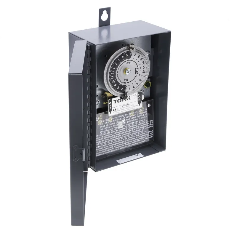 Nsi Industries 1103 24 Hour Time Switch 40A, 120V, DPST, Indoor/Outdoor Metal Enclosure