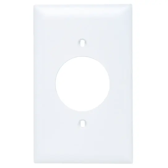 Legrand TP720-W TradeMaster 1-Gang Nylon Wall Plate 1.5938-in Power Outlet Receptacle Opening