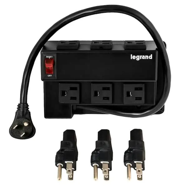 Legrand AC1031 Enclosure Power Strip Module, Half Width