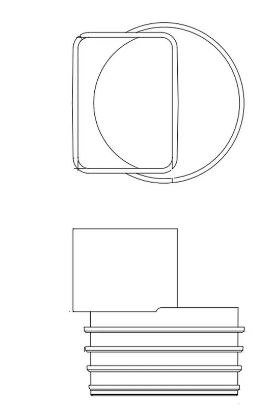 Gpk Products 292-0234 Flushmount Downspout 2 X 3X4