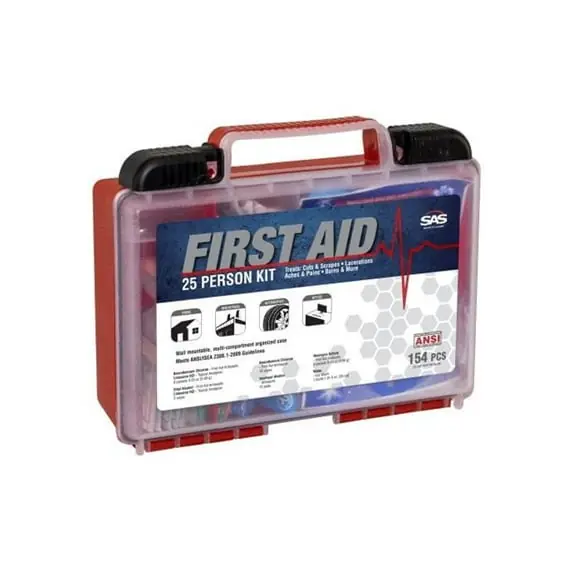 Sas Safety 6025-25 First Aid Kit 154-Pieces