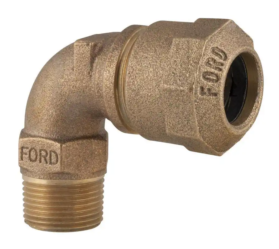 Ford Meter Box L84-44-Q-NL 1 in. MIPS x Quick Joint Brass Coupling