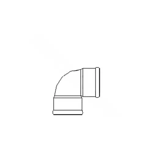 Gpk Products 123-0006 6 inches 90 degree Gasketed Sewer Fitting