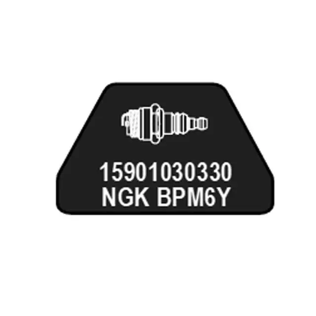 Echo x532005120 Spark Plug Label BPM6Y