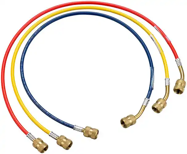 Yellow Jacket 61015 Hydrocarbon Charging Hoses 24 inches Reflex - Ryb Pack of 3