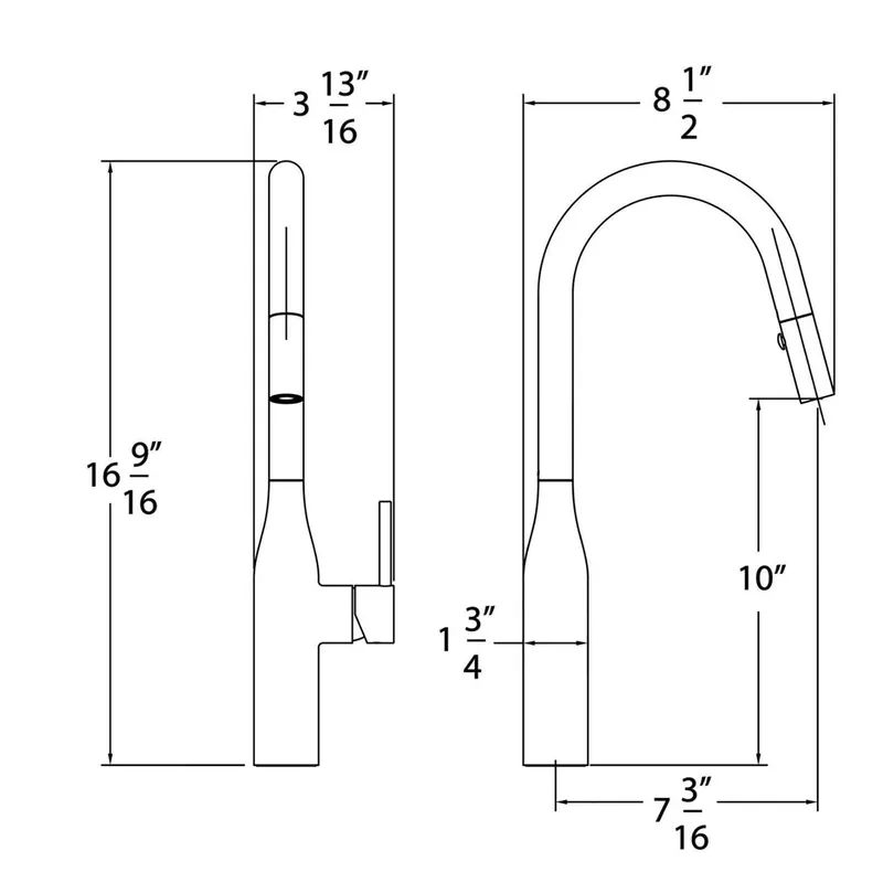 Huntington Brass K1822501-PT Rise Kitchen Faucet