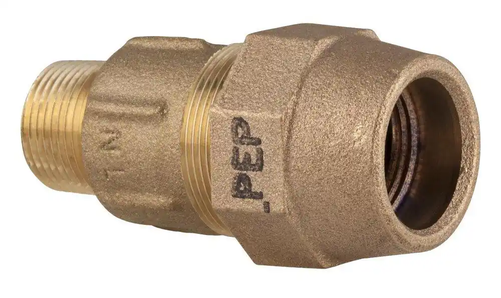 Ford Meter Box C86-33-G-NL 3/4 in. MIPS x Grip Joint Brass Coupling