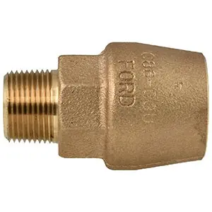 Ford Meter Box C86-33-U-NL Ultra-Tite Coupling 3/4 inches Male Thread x 3/4 inches IPS PE