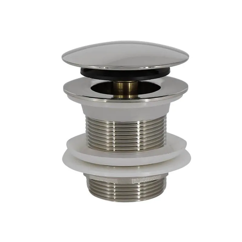 Mountain Plumbing BDWOF-ST-NS Dome Style EZ-Click Bath Tub Drain without Overflow
