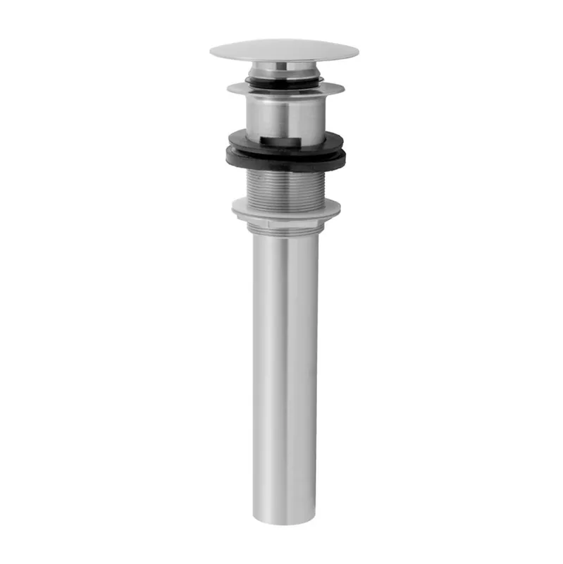 Jaclo 828-PN Round Top Touch Drain with Overflow