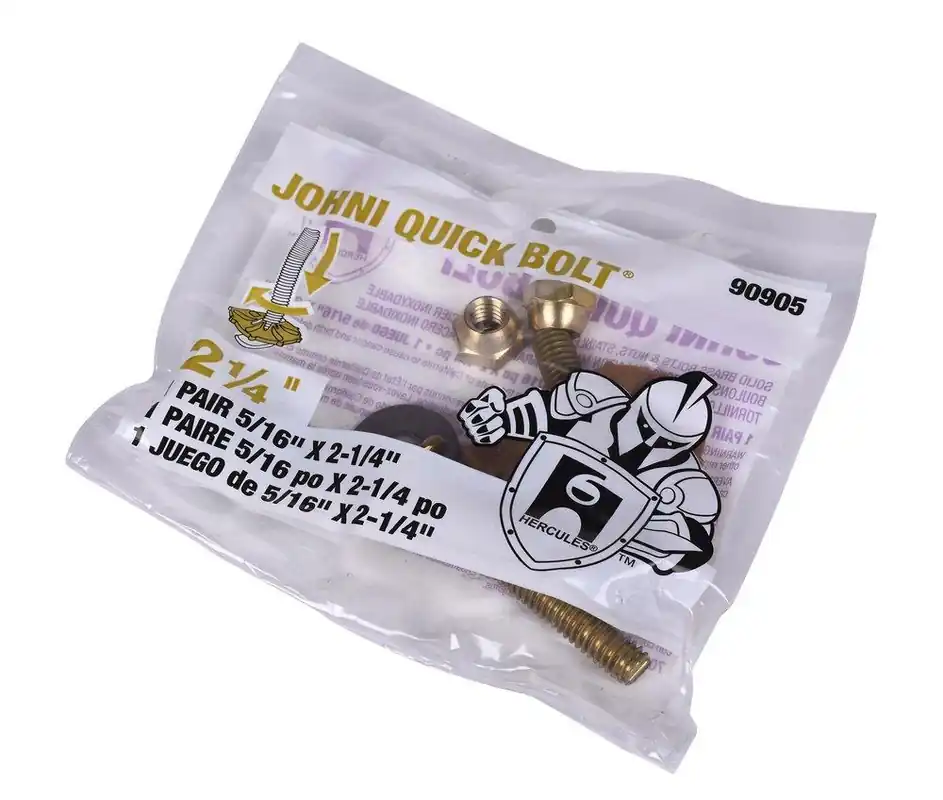 Oatey H90905 Johni Quick Bolt Brass Snap Off Closet Bolt (5/16 in x 2-1/4 in)