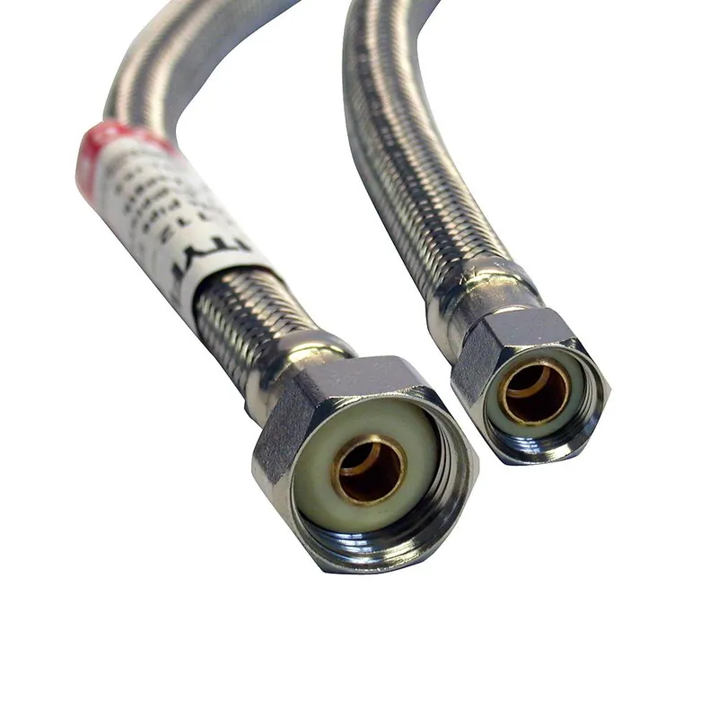 Fluidmaster PRO1F48 Pro1f48 48 inches Braided Stainless Steel Hose Faucet Connector (3/8 inches Compression x 1/2 inches FIP)