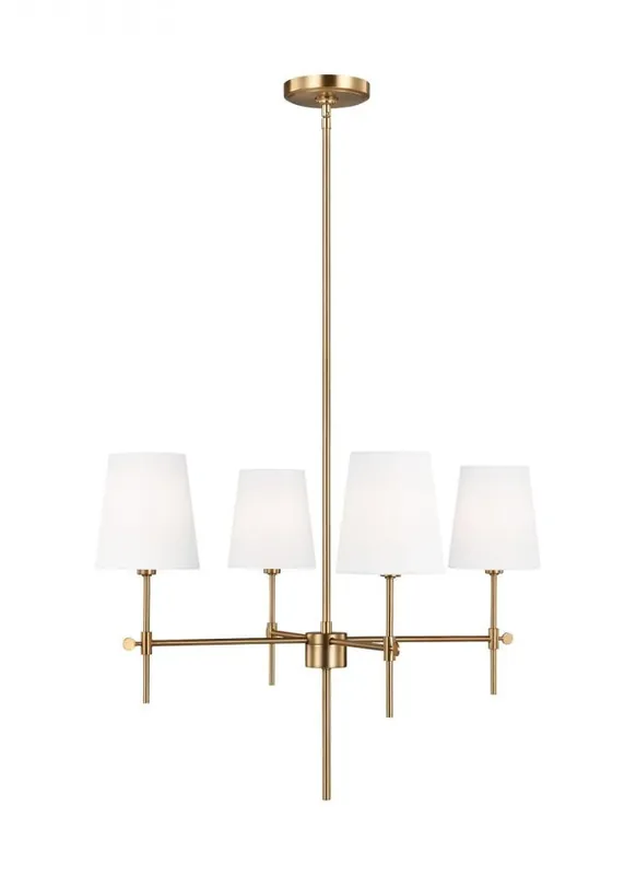 Seagull Lighting 3187204-848 Baker Four Light Small Chandelier