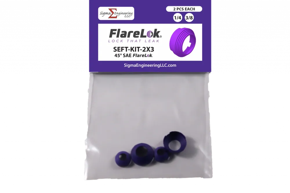 Flaretite SEFT-KIT-2X3 Sigma FlareLok Kit - 1/4 inches x 3/8 inches