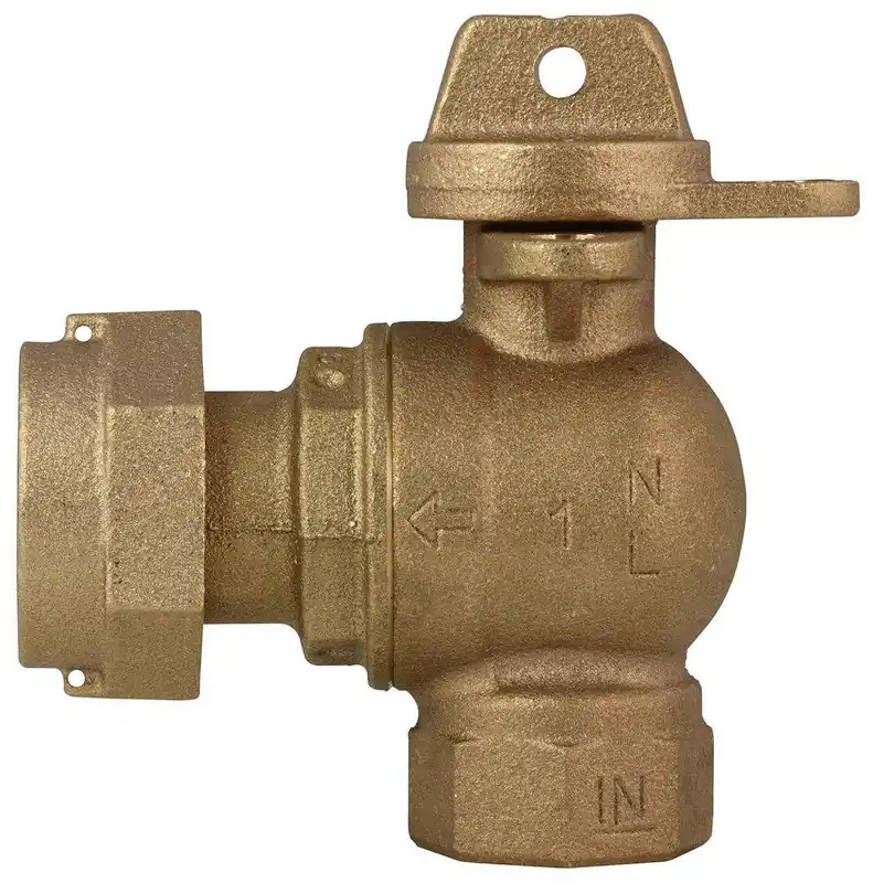 Ford Meter Box BA13-444W-NL Angle Ball Valve 1 in. FIPT x Meter Swivel Nut