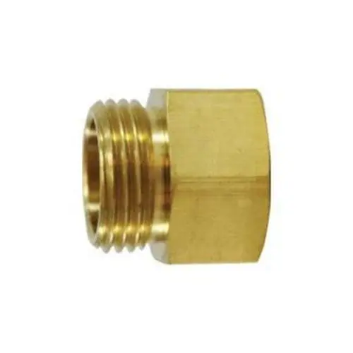 Brass 30073 Garden Hose Fitting 3/4 inches Male GHT x 3/4 inches Female NPTF