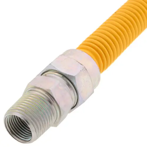 Everflow FTGC-YC12-24K Gas Connector 3/4 inches x 1/2 inches MIP (24 inches Length)