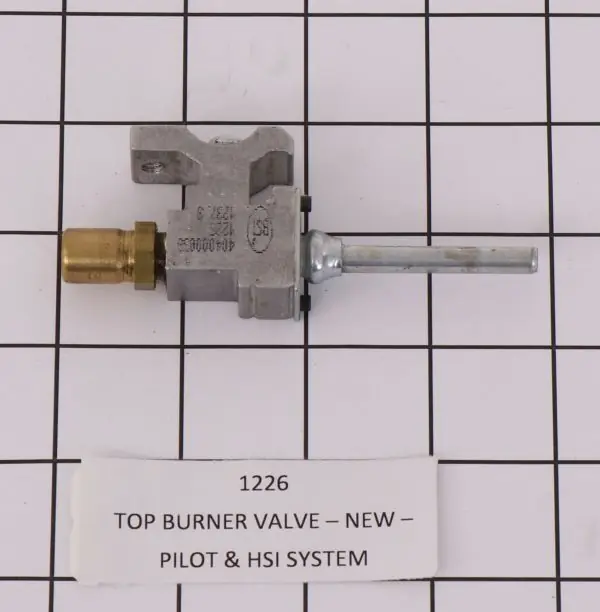Peerless Premier 1226 Top Burner Valve - New- Pilot & Hsi System