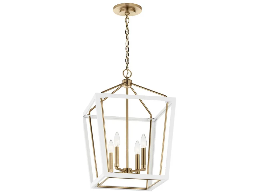 Kichler Lighting 52619CPZWH Delvin Pendant 60 W