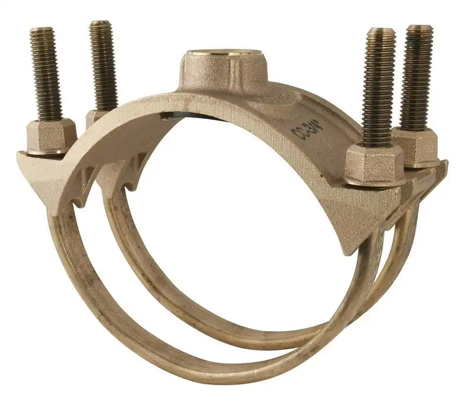 Ford Meter Box 202B-1320-IP4 12 x 1 in. IPS Brass Double Strap Saddle