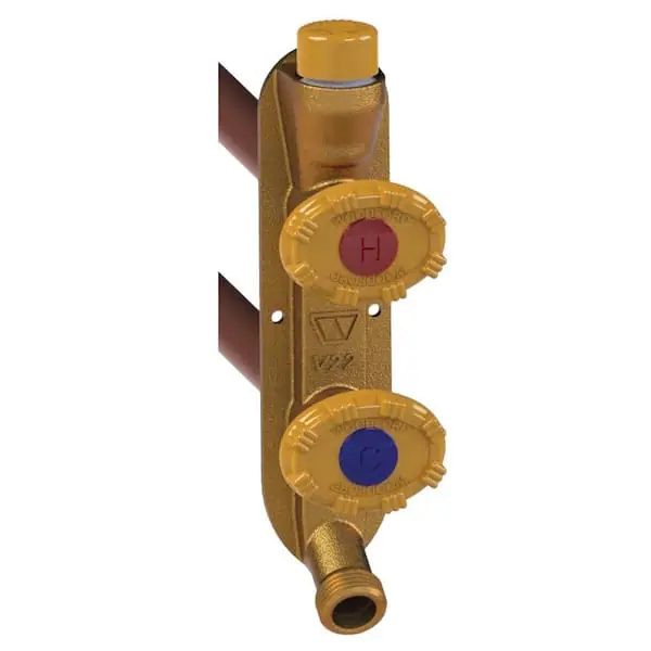 Woodford V22PX-4-MH Model V22PX Freezeless Hot & Cold Wall Faucet 4 Inch