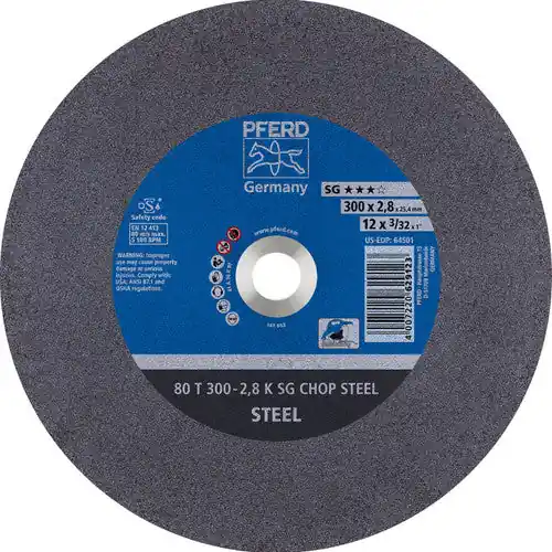 Pferd 64501 a-sg chop saw cut-off wheel 12 in x 3/32 in