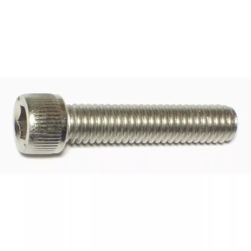 Midwest Fastener 67831 Cap Screw, 5/16-18 Thread, 1-1/2 in L, Coarse Thread, Hex, Socket Drive, Stainless Steel 8 PK
