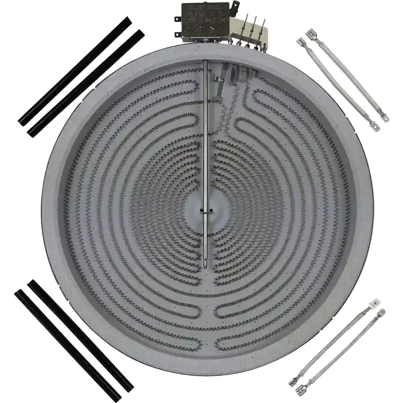 Choice Manufactured Parts Cmr1175d302012 Range Stove Radiant Burner Heating Element 11 3/4 inches 3000/2000/1200W with Wire Kit