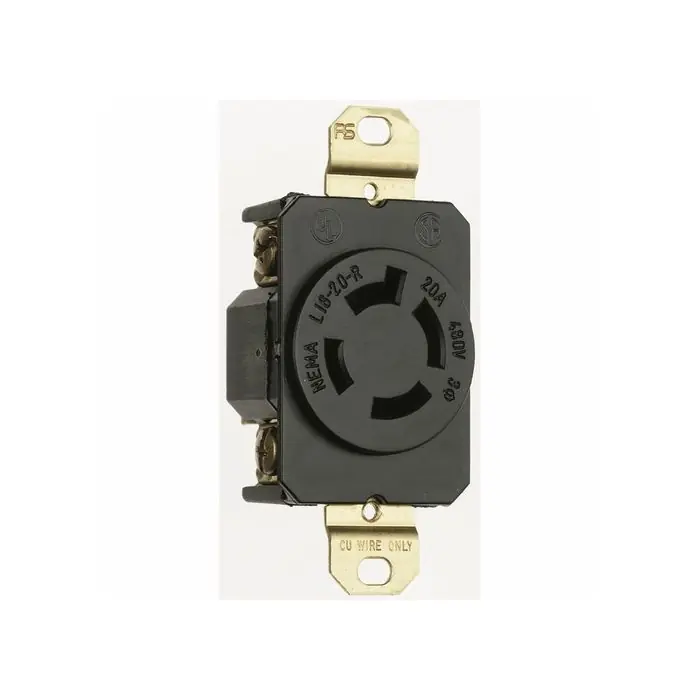 Legrand L1620-R Turnlok Single Receptacle 20A 480V NEMA L16-20R