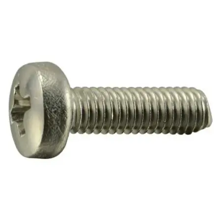 Midwest Fastener 55081 8mm-1.25 x 30mm Stainless Steel Metric Phillips Pan Machine Screws