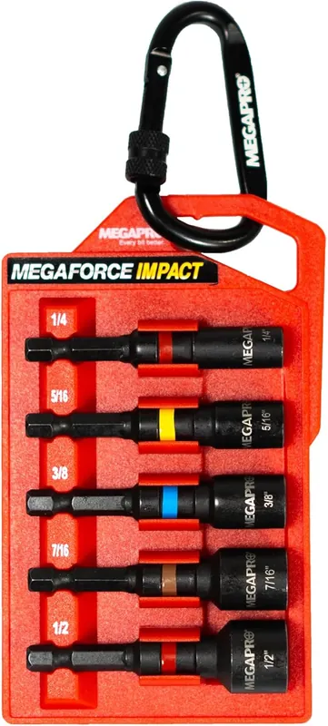 Megapro 9BP-I-HNDA Nut Driver Set 2 in. (5-Piece)