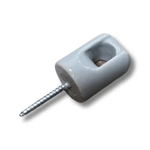 M&W Electric B-9 Wire Holder Light Duty Lag Screw Loaded, 1-11/16 in Screw Length