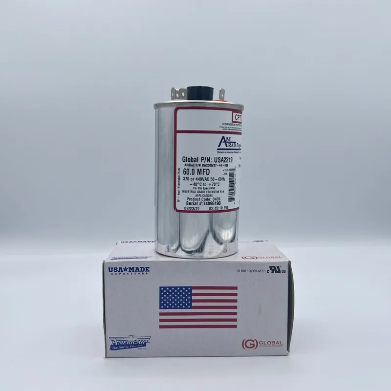 American Radionic USA2219 Run Capacitor 60 MFD 370/440 VAC