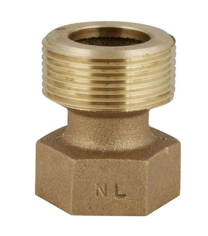 Ford Meter Box A24-NL Adapter 5/8 x 3/4 in. Meter Brass