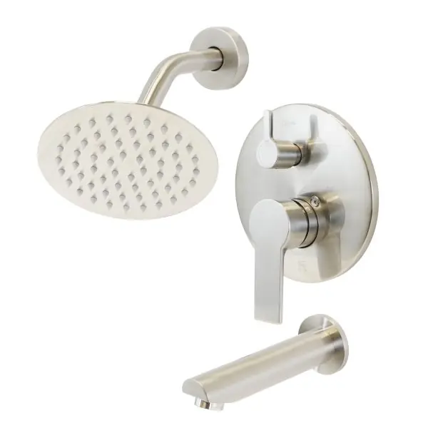 Dakota DSF-30BTS00BN Isabella Contemporary Wall-mounted Bathroom Tub & Shower Set