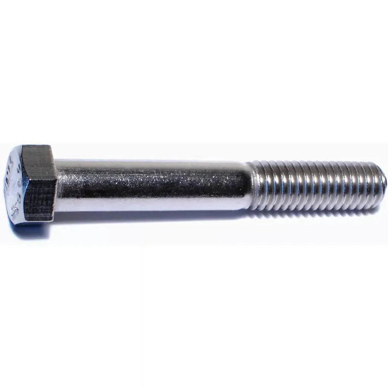 Midwest Fastener 52585 Hex Cap Screw, 7/16-14 Thread, 3 in OAL, Stainless Steel, Coarse Thread