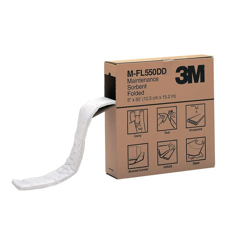 3M 7000001951 Maintenance Sorbent Folded M-FL550DD 5 inches x 50 feet