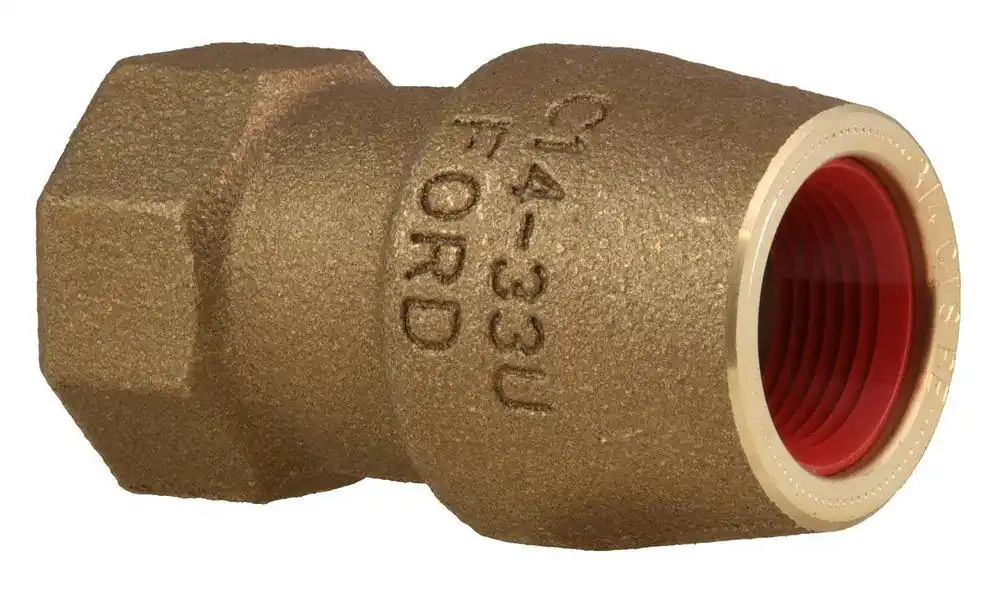 Ford Meter Box C14-33-U-NL 3/4 in. FIPS x Grip Joint Brass Coupling
