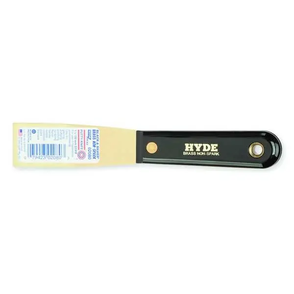 Hyde Mfg Co 02080 Putty Knife 1-1/4 Brass Stiff