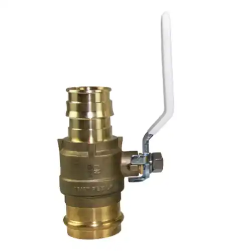 Uponor LFT4925050SS ProPEX LF Brass Transition Ball Valve 1/2 inches PEX x 1/2 inches Copper Press