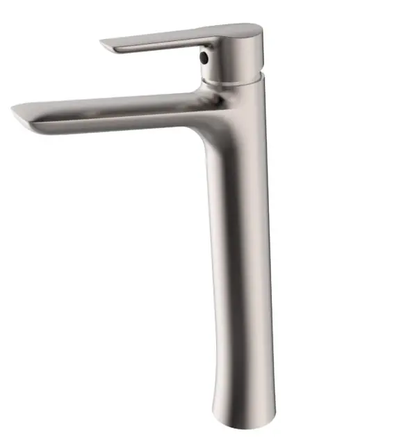 Dakota DSF-30BVE00BN Isabella Collection Single Handle Bathroom Vessel Faucet w/ Push-Pop Drain w/o Overflow