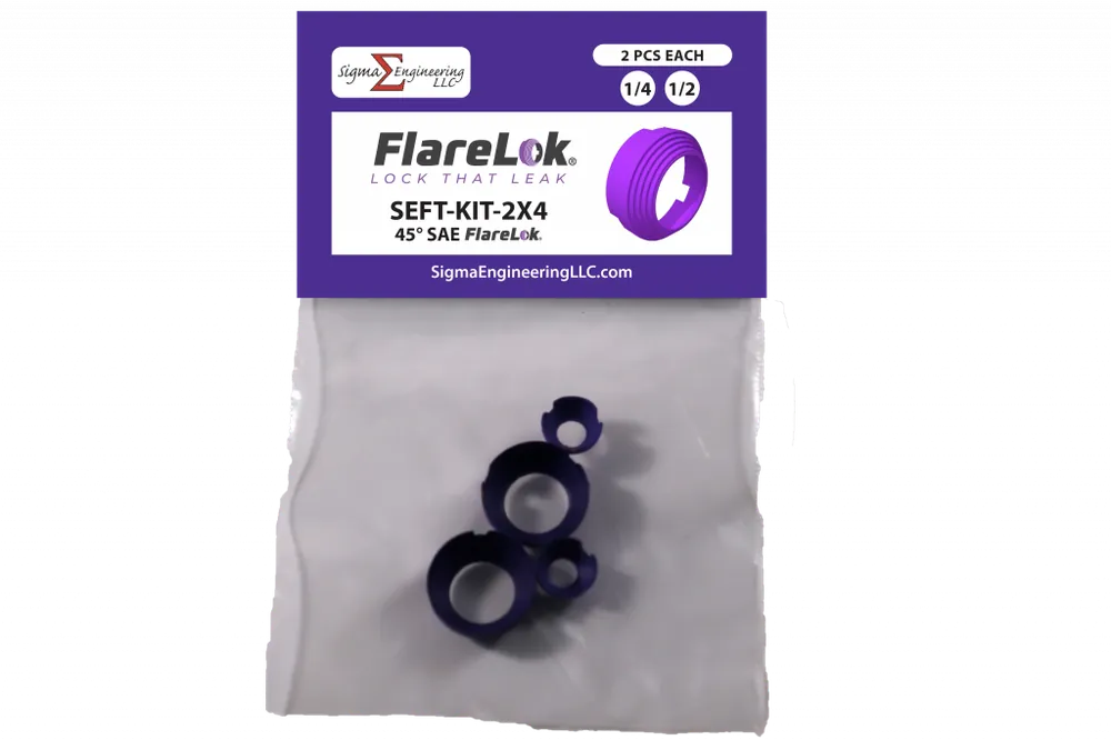 Flaretite SEFT-KIT-2X4 Sigma FlareLok Kit - 1/4 inches x 1/2 inches (2 Each/Pack)