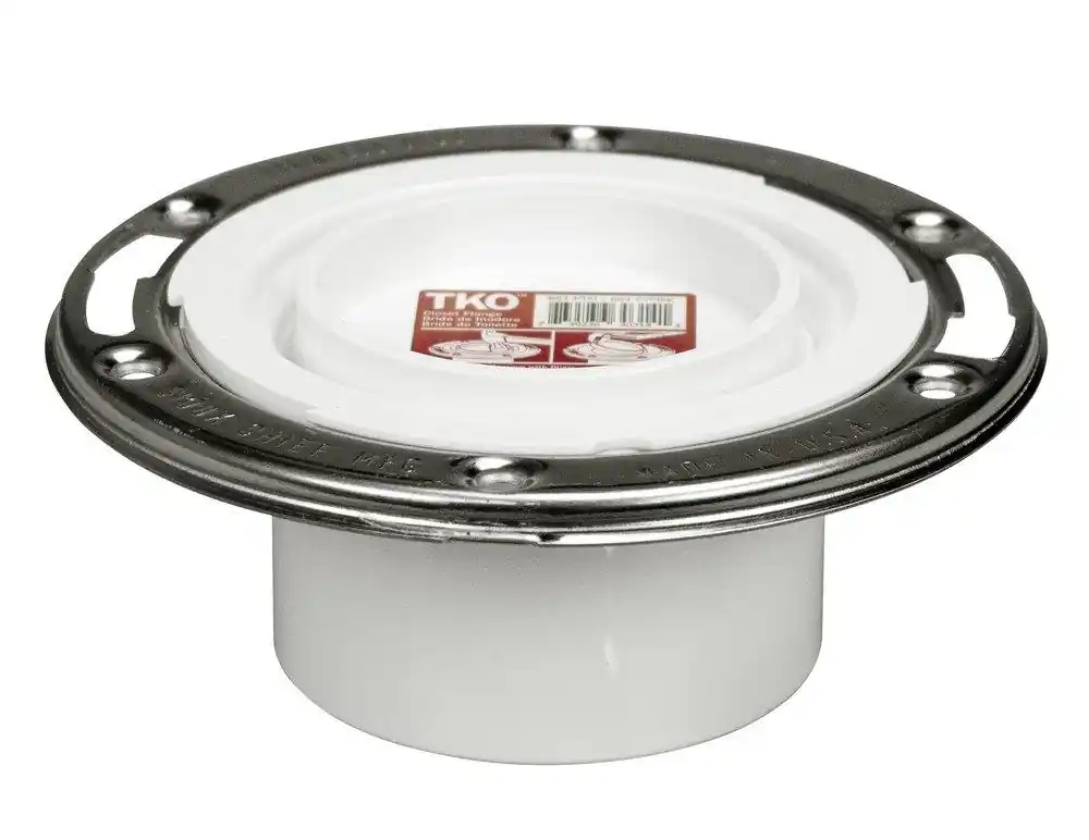 Sioux Chief S884PTM TKO 3 in. x 4 in. PVC Closet Flange With Stainless Steel Ring