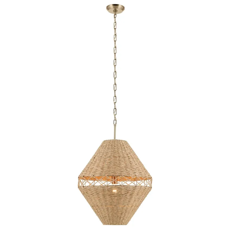 Kichler Lighting 52743CPZ Lulo Pendant 75 W (28.75 inches H x 20 " DIA)