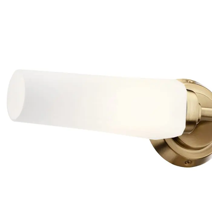 Kichler Lighting 55074CPZ Truby 2-Light Bathroom Vanity Light 50-Watt