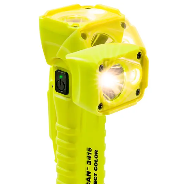 Pelican 3415MCC Right Angle Light, LED, 4.5 V, Flood/Spot/Combo Light Modes, 258 Lumens